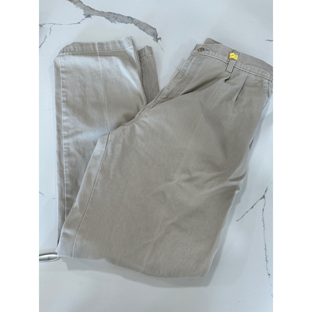 Carhartt Men's Tan Relaxed Fit Pleated Chino‎ Pants Size 34x34